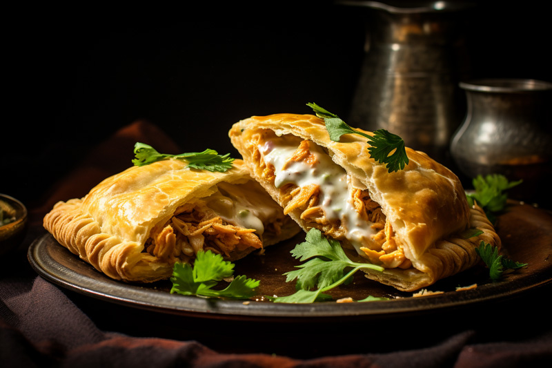 Empanadillas de pollo con verduras